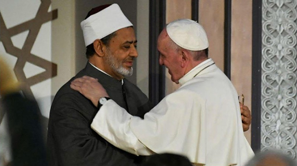 Papa Francesco con Abd Al-Sabur Turrini